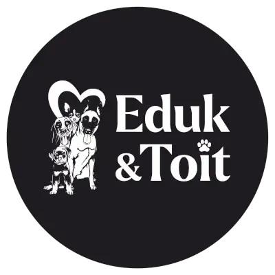 Identité visuelle et logo Eduk et toit - pour une éducatrice canin à Nord sur Erdre.