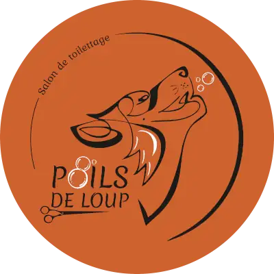 Voici le logo que j'ai réalisé pour le salon de toilettage Poils de loup situé à Saint-Sébastien-sur-Loire.